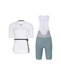 RIVANELLE Cycling short sleeve jersey and shorts - LOVELY - green/white